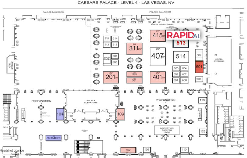 ASNR 2024 Show Floor Map April 2024