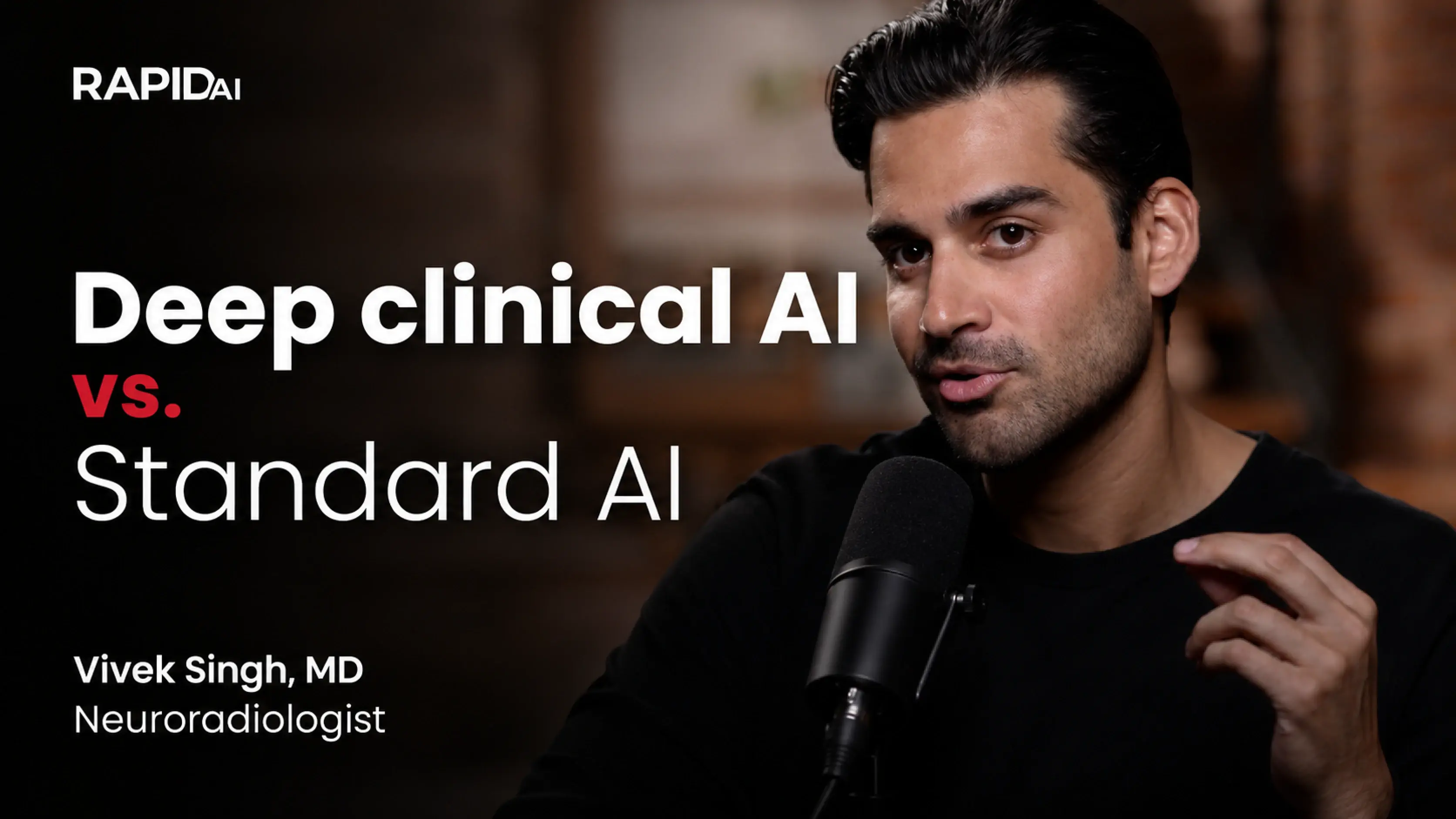 Deep clinical AI and Standard AI youtube thumbnail